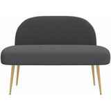  Oblikovana klupa s naslonjačem Tamnosiva 110 x 60 x 76 cm | Eponuda.com