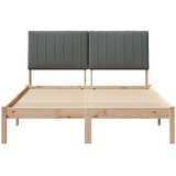 Konstrukcija postelje Rjava 135 x 190 cm Masivno borovo les, (5000084236) | Shoptok.si