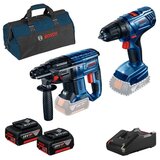 Bosch set akumulatorskih alata GBH 180-LI + GSR 180-LI, 2x4.0Ah 0615990M31 Cene