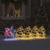 vidaXL LED božični okras večbarvno 69 x 79 cm PVC | Shoptok.si