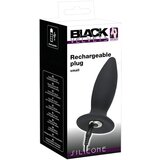 Black Velvets Black Velvet S - analni vibrator na baterije, početnički - mali (crni) | shoptok.hr