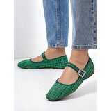 Resti Women's checkered ballet flats with a buckle and strap Riffos | shoptok.hr