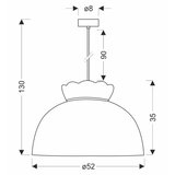  Visilica na sajli ROSSINI 1xE27/40W/230V | Eponuda.com