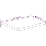 Stolna ploča 60x40x3,8 cm od masivnog drva manga sa živim rubom | shoptok.hr