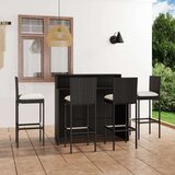  5-dijelni vrtni barski set s jastucima crni | shoptok.hr