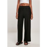 Urban Classics Women's terry trousers with straight rib black Cene