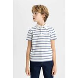 Defacto Boy Striped Pique Short Sleeve Polo T-Shirt cene