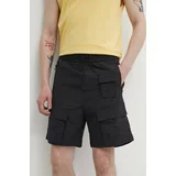 Hugo Kratke hlače moške, črna barva, 50511396