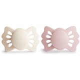 FRIGG® tolažilna duda - silikon Lucky simetrična 0-6 m cream/blush | Shoptok.si