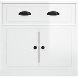  Komoda sjajna bijela 70x35,5x67,5 cm od konstruiranog drva | shoptok.hr