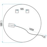 REA Bath Ogledalo LED 70cm BAS P11241 | shoptok.hr