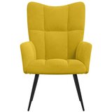  Stolica za opuštanje boja senfa baršunasta | shoptok.hr