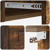 Stolna montirana na zid Dimljeni hrast 87,5 x 34,5 x 17 cm | shoptok.hr