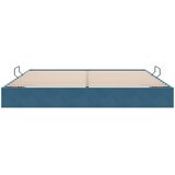  Otomanski krevet s pohranom Tamno plava 200 x 200 cm Baršun | shoptok.hr