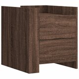 Furnova Nočna omarica rjavi hrast 45x50x50 cm inženirski les, (21926534) | Shoptok.si
