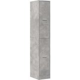 vidaXL Lekarniška omara betonsko siva 30x41x174,5 cm inženirski les | Shoptok.si
