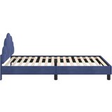  Otroški posteljni okvir z vznožjem Policijska modra 80 x 200 cm, (5000104604) | Shoptok.si