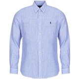 Polo Ralph Lauren Srajce z dolgimi rokavi CHEMISE COUPE DROITE EN LIN Modra u