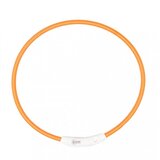 Duvo LED svetleća USB najlonska ogrlica narandžasta 65 cm | Eponuda.com