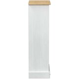 Police Knjižna omara Bela 46 x 29 x 100 cm Masivno borovo les, (5000200669) | Shoptok.si