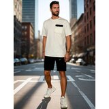 DStreet Komplet męski dresowy biały | Shoptok.si