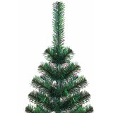  Umjetno predsvijetljeno božićno drvce Zelena 180 cm PVC i metal | shoptok.hr