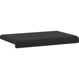  Jastučić za klupu Teksturirani baršun Crna Dubina 35 cm | shoptok.hr