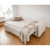 ELTAP Sklopiva/s prostorom za odlaganje sofa od bouclé tkanine boje slonovače 244 cm Arcadova – | shoptok.hr