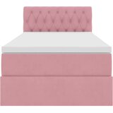  s od storage s uzglavljem Ružičasta 100 x 200 cm Baršun | shoptok.hr