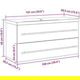  Kupaonski Lavabo - Umivaonik s ugrađenim umivaonikom od starog drva i obrađenog drva | shoptok.hr