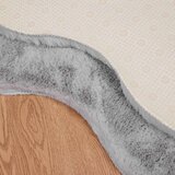 Faux Rabbit Fur Rug Olite Siva 60 x 90 cm Poliester | shoptok.hr