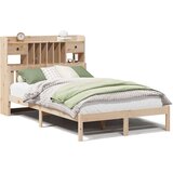 vidaXL Knjižna postelja brez vzmetnice 135x190 cm trdna borovina | Shoptok.si