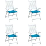 vidaXL jastuci za vrtne stolice 4 kom plavi 50 x 50 x 3 cm od tkanine | shoptok.hr