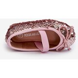 Boto Kids' Ballerina Flats Adorned with Sequins Pink Weries | ePonuda.com