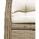  3-dijelni vrtni blagovaonski set od poliratana s jastucima bež | shoptok.hr