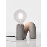 YES EVERYDAY Siva keramična namizna svetilka s steklenim senčilom (višina 12,5 cm) Jael – | Shoptok.si