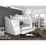  Dječji krevet na kat Zuzia s ladicama 200*120 cm - bijeli | shoptok.hr
