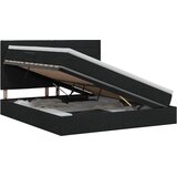  s madracem i skladištem Crna 180 x 200 cm tkanina | shoptok.hr