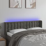  LED uzglavlje tamnosivo 147x16x78/88 cm baršunasto | shoptok.hr