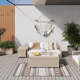 vidaXL Zunanja preproga rjava in bela 80x150 cm dvostranski dizajn Cene