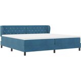  Krevet s opruga kutije Tamno plava 200 x 200 cm Baršun | shoptok.hr