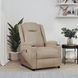 vidaXL stol s funkcijo vstajanja kapučino umetno usnje | Shoptok.si
