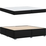  Konstrukcija postelje Črna 200 x 200 cm Umetna koža | Shoptok.si