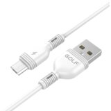Golf kabl USB-A na MicroUSB 2A, GC-75M, 1m, Beli | ePonuda.com