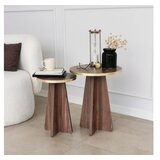 Hanah home Klubska mizica Ranor (Zlata/oreh) | Shoptok.si