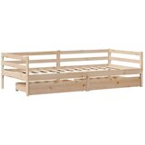 vidaXL Dnevni krevet s ladicama bez madraca 90x200 cm masivno drvo | shoptok.hr