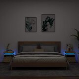  Noćni ormarići s LED svjetlima 2 kom boja hrasta 40x39x48,5 cm | shoptok.hr