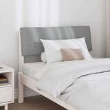 vidaXL Tapecirano vzglavje Svetlo siva 90 cm Masivno borovo les | Shoptok.si
