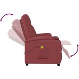 Masažna fotelja od umjetne kože crvena boja vina | shoptok.hr