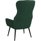  Stolica za opuštanje sa stolcem za noge od tkanine tamnozelena | shoptok.hr